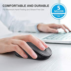 WisFox 2.4G Wireless Mouse for Laptop, Ergonomic Computer Mouse - Image 3