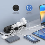 Desk Clamp Power Strip 65W Fast Charging Station, 4 PD USB-C, 5 Outlets - Image 5