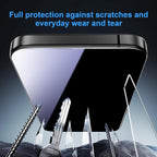OneFish for iPhone 15/16 Privacy Screen Protector, 4-Way 360° Anti-Spy Tempered - Image 3