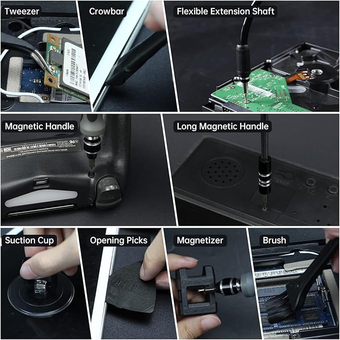 Precision Screwdriver Set, JAKEMY 142 in 1 Professional Electronics Repair Tool - Image 3