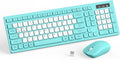 Wireless Keyboard and Mouse Combo, Full-Sized Quiet Wireless Keyboard and by RECCAZR