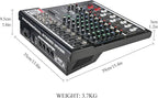 Dj Mixers 8 Channel Audio Mixer Sound Board - Image 8