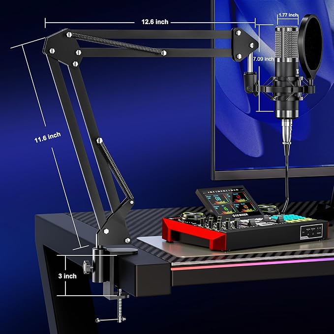 Podcast Equipment Bundle with 3.5mm Condenser Microphone - Image 2