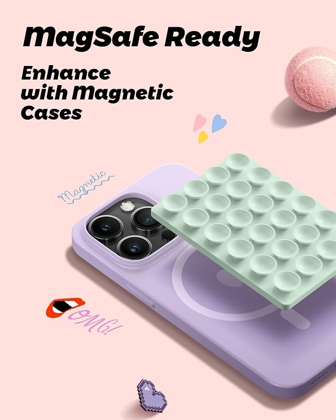 amBand Cute Preppy Stuff Silicone Suction Cup Phone Mount, Detachable Sticky - Image 2