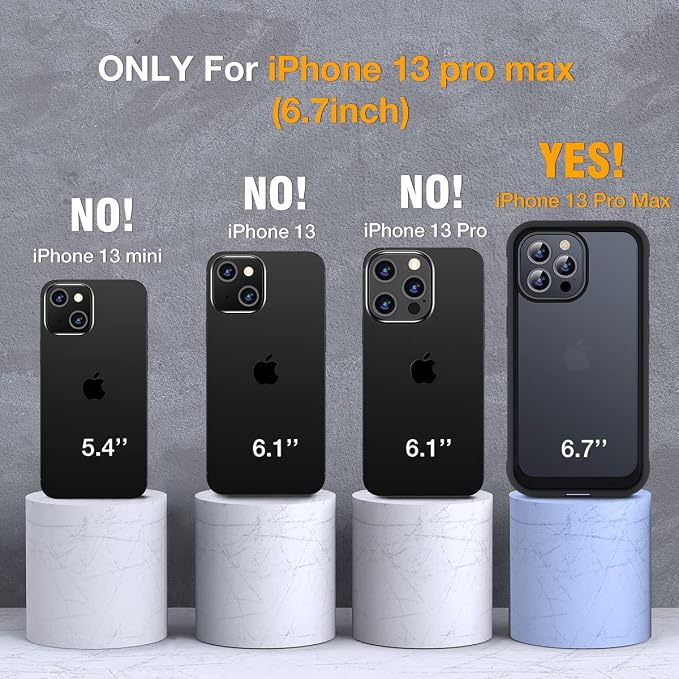 Miracase Glass Case for iPhone 13 Pro Max 6.7 inch, Upgrade Full-Body Clear - Image 2