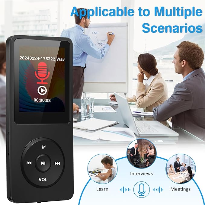 MP3 Player with Bluetooth 5.2, Portable 32GB MP3 MP4 Music Player with Speaker - Image 5