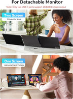 USB C Hub with Dual 4K@60Hz Displayports, 2 USB-A & 2 USBC 3.2 10Gbps Ports - Image 9