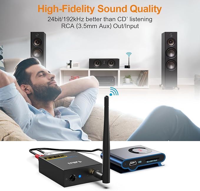 1Mii 2.4Ghz Wireless Audio Transmitter Receiver - Image 5