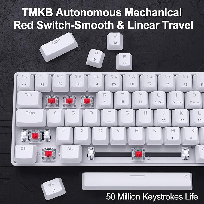 DIERYA T68SE 60% Gaming Mechanical Keyboard, Ultra Compact Mini 68 Key - Image 3