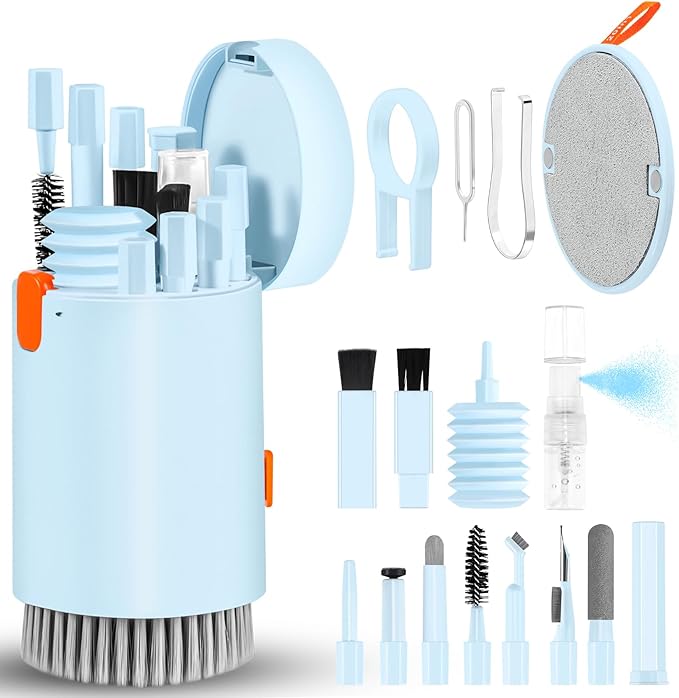Laptop Phone Screen Cleaner Kit, Computer Keyboard Brush Cleaning Spray by walrfid