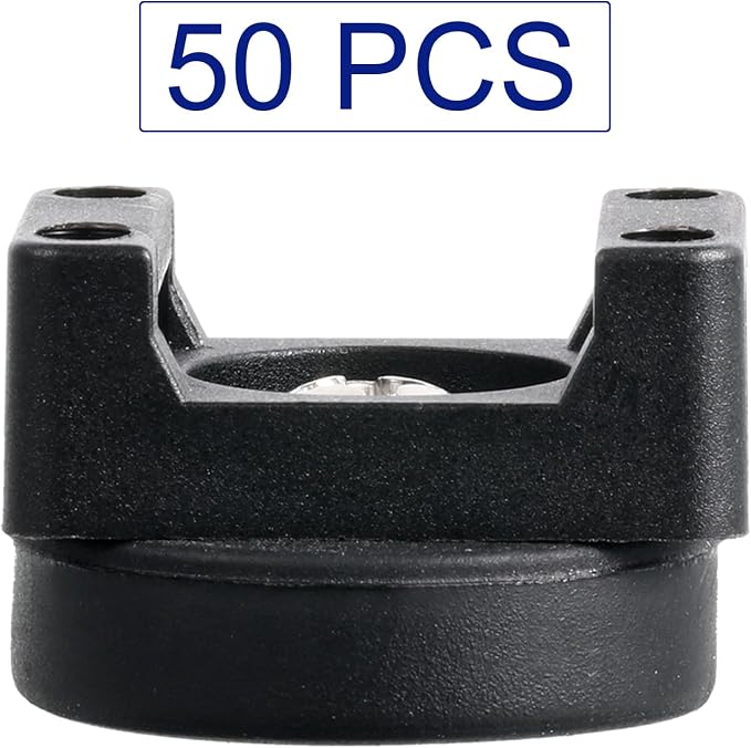 Yookeer 50 Pcs Magnetic Zip Tie Mount Base Black Magnetic Cable Clips Wire - Image 5