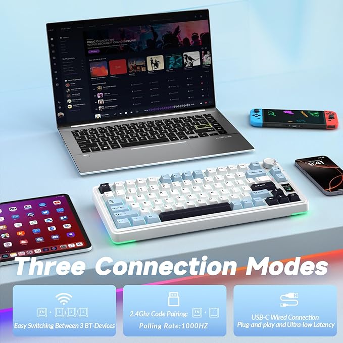 AULA S75 PRO Wireless Mechanical Keyboard - Image 4