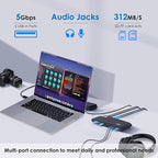 WAVLINK DisplayLink Docking Station Dual 5K, USB-C Dock - Image 6