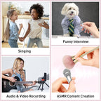 2PCS Mini Microphone for iPhone iPad Small ASMR Tiny Microphone for Voice Video - Image 3