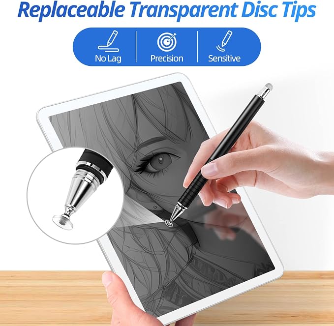 Stylus Tips Replacement Tips only Passive Stylus Pen disc Universal nibs - Image 2