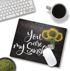 Sunflower 'You Are My Sunshine' Black Wood Gaming Mouse Mat - Image 4