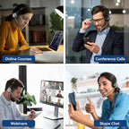 Cell Phone Headset with Microphone Noise Cancelling & Call Controls, 3.5mm - Image 2