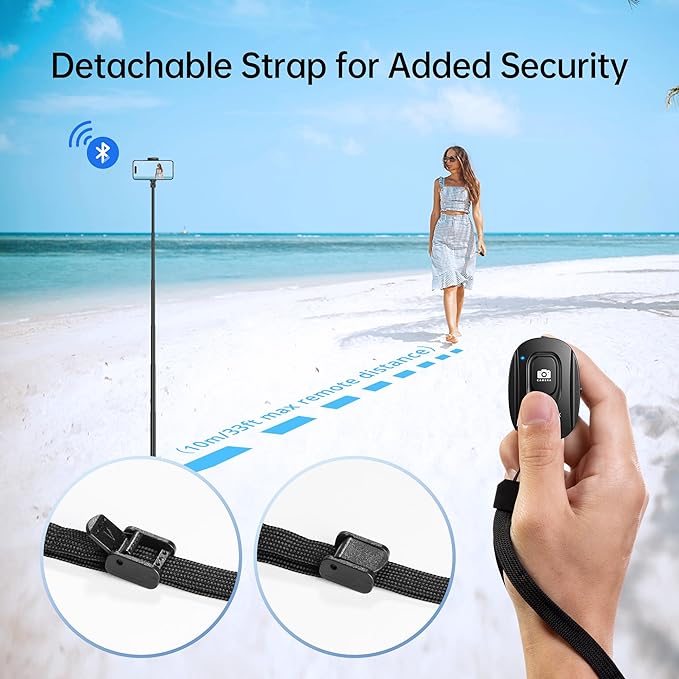 ATUMTEK Camera Remote Shutter for iPhone and Android Smartphones, Wireless - Image 4
