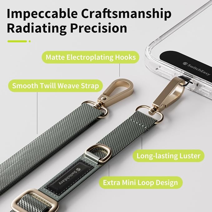SWITCHEASY 20mm Adjustable Crossbody Phone Strap Compatible - Image 3