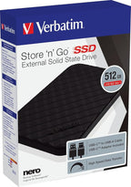 Verbatim 512GB Portable SSD External Hard Drive Store ‘n’ Go USB 3.2 Gen 1 - Image 6