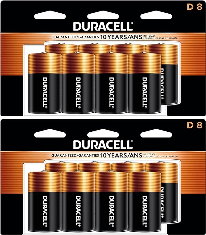 Duracell - CopperTop D Alkaline Batteries - Long Lasting by Duracell