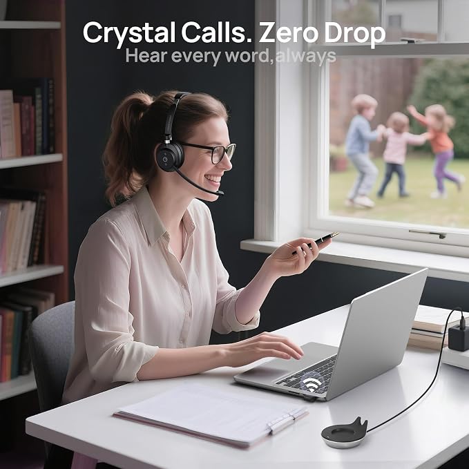 Wireless Headset, Mute Button - Image 3