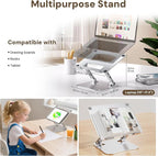 Laptop Stand for Desk – 2.5mm Aluminum Ergonomic Riser, Adjustable Height & - Image 4