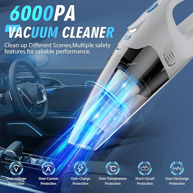Handheld Vacuum Cordless, Hand Vacuum Cordless Rechargeable - Image 2
