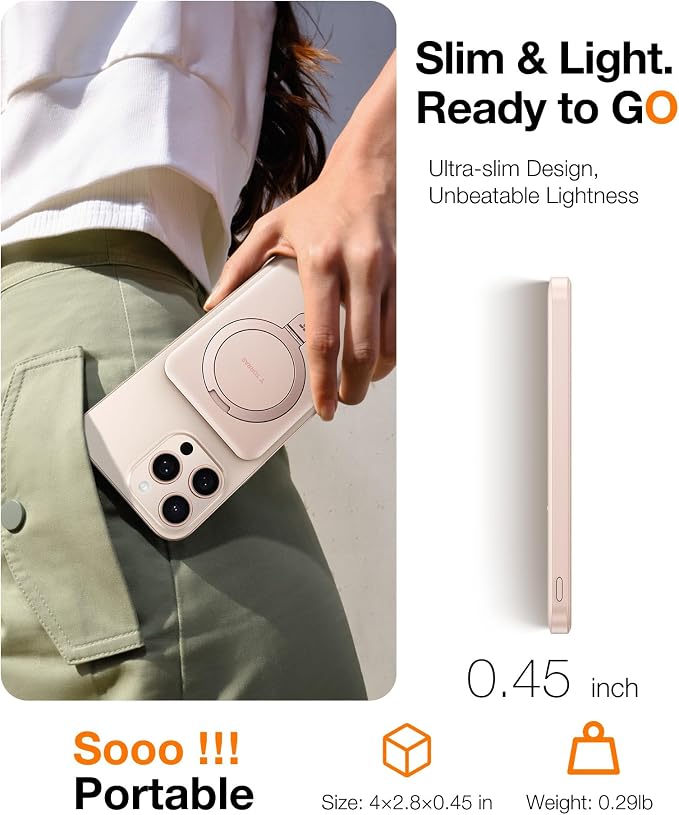 TORRAS 0.45" Slim Magnetic Portable Charger Power Bank - Image 4