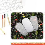 Square Mouse Pad Flowers, Personalized Premium-Textured Custom Mouse Mat Design - Image 4
