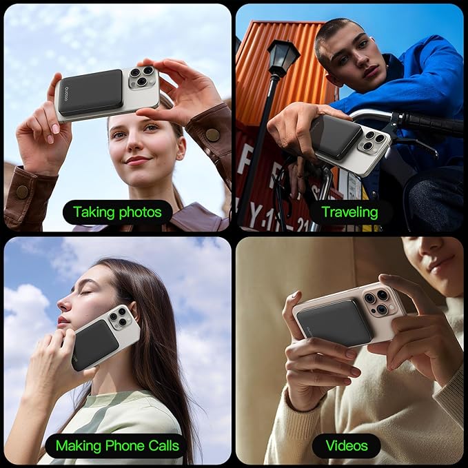 2025 Magnetic 15W Power Bank for iPhone, 5000mAh Magsafe Battery Pack - Image 8