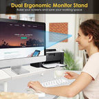 Across-Star Dual-Monitor-Stand-Riser-For-Desk Adjustable Length 32-40 - Image 5