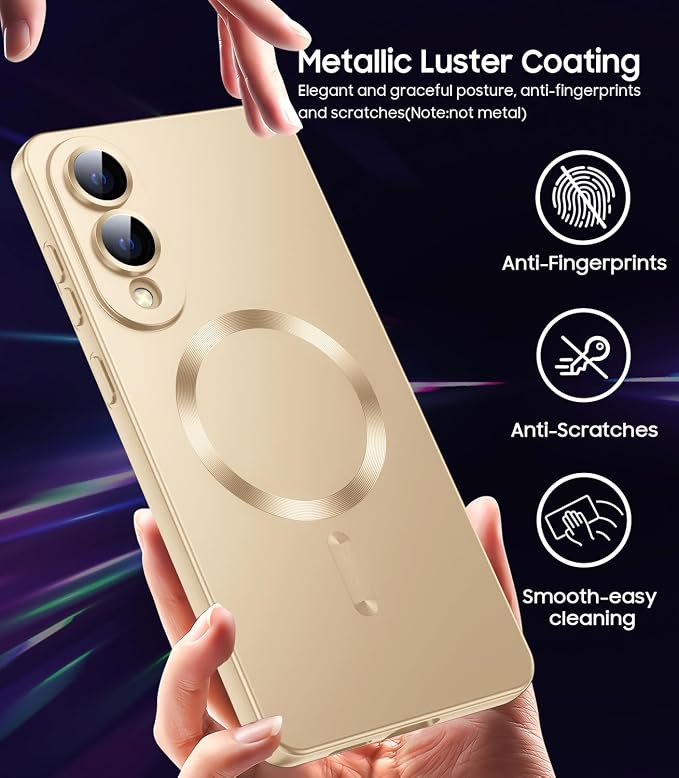 Magnetic for Samsung Galaxy S25 Edge Case Slim Soft Silicone Bumper Shockproof - Image 5