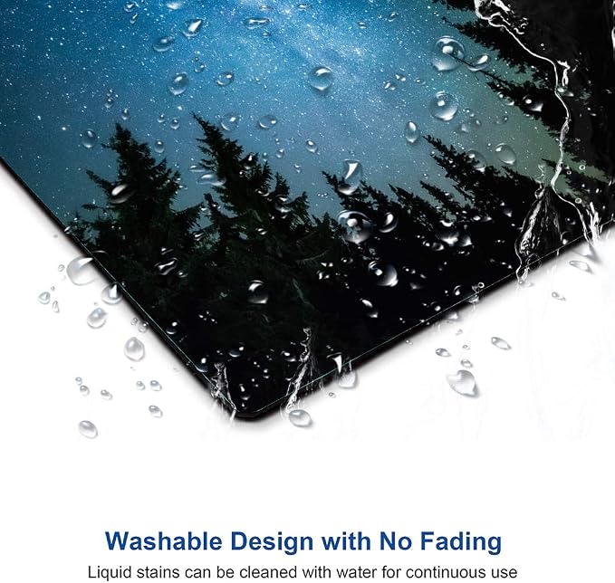 Milky Way Rises Over The Pine Trees Mouse Pad, Nature Mouse Pad, Custom Gaming - Image 5