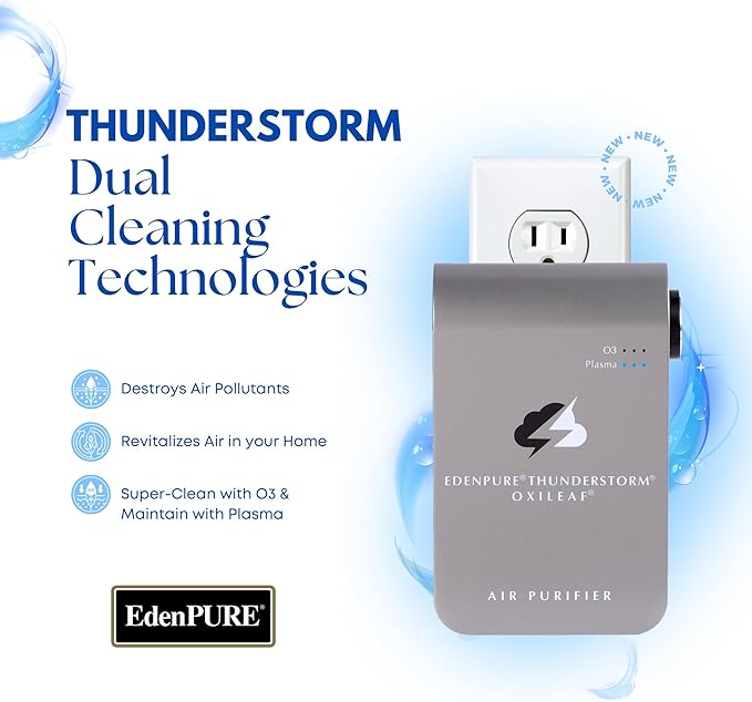 EdenPURE Thunderstorm III Air Purifier – Small Plug-In Ozone Generator & - Image 4