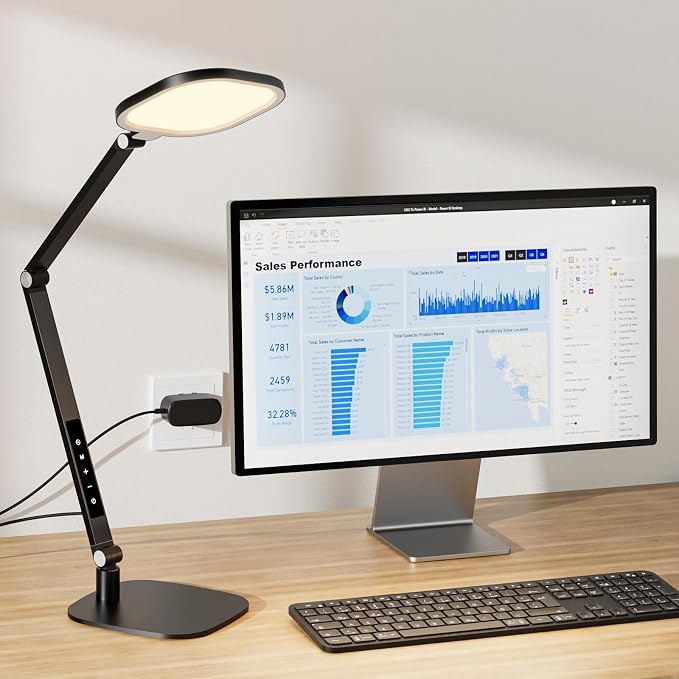 LED Desk Lamp for Home Office, 15W Computer Zoom Lighting - Image 8