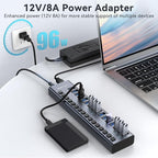 Powered USB 3.1 Hub, ACASIS 16 Ports USB 3.1 Hub - Image 5