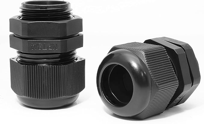 10 Pcs 3/4" NPT Nylon Cable Glands, IP68 Waterproof Adjustable Cord Grip Cable - Image 5