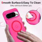 Magnetic for Google Pixel 9 Pro XL Case, Shockproof Slim Translucent Matte - Image 5