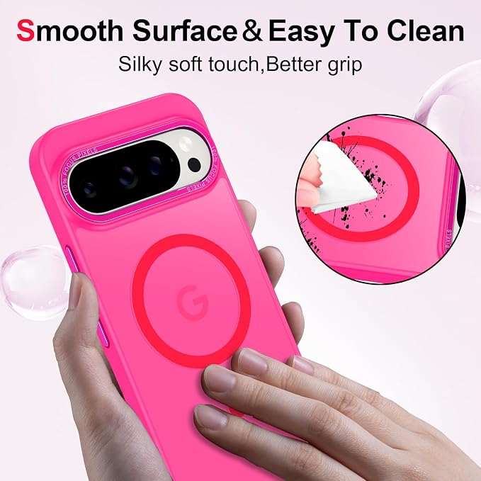 Magnetic for Google Pixel 9 Pro XL Case, Shockproof Slim Translucent Matte - Image 5