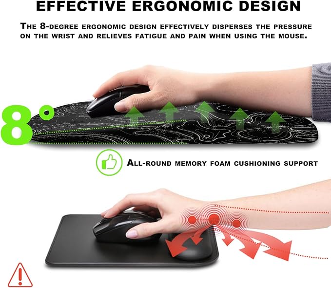 Ergonomic Mouse Pad with Massage Dot, Comfortable Computer Mouse Pad - Image 5
