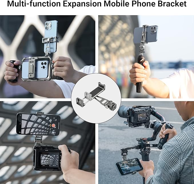 SmallRig Multifunctional Universal Cell Phone Mount Adapter, Phone Tripod Mount - Image 6