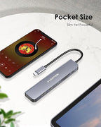 LENTION USB C Hub with 100W Charging, 4K HDMI, Dual Card Reader, USB 3.0 & 2.0 - Image 8