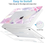 Mektron for MacBook Air 13 Case A1466/A1369, Snap-on Plastic Hard Shell Cover - Image 3