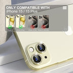 beuxece for iPhone 15/iPhone 15Plus Camera Lens Proprotector, Metal Camera - Image 2