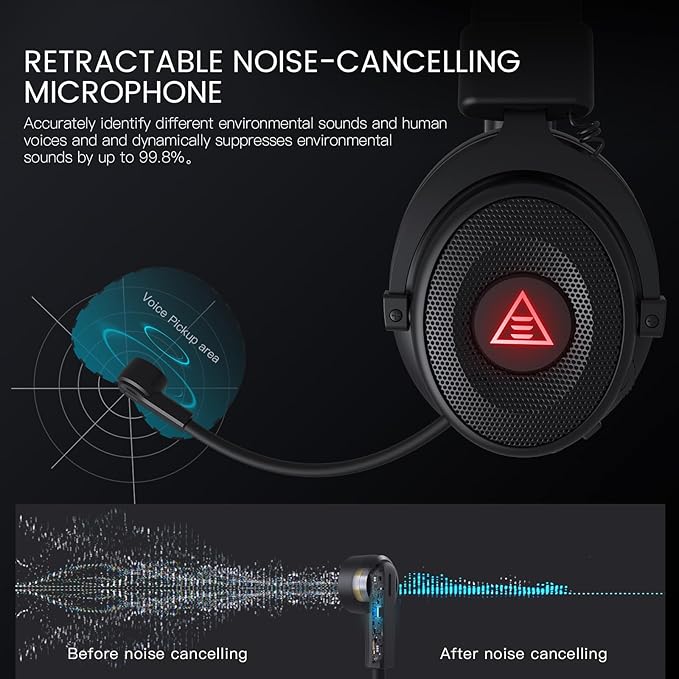 EKSA USB Gaming Headset for PC - Image 5