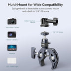 SMALLRIG Camera Mount Clamp, Gopro Motorcycle and Bike Handlebar Mount Kit - Image 2
