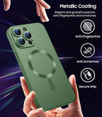 Magnetic for iPhone 14 Pro Max Case Slim Soft TPU Bumper Shockproof Metallic - Image 5