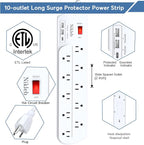 Long Power Strip, Heavy Duty Extension Cord - Image 6