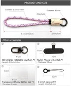 Handmade Cowhide Leather Phone Wrist Strap, Universal Adjustable Key Lanyard - Image 5